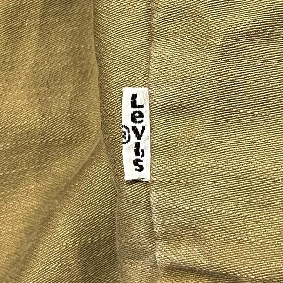 ★ Levi’s Khaki Tan Zip Up Utility Jacket w/ Plaid Lining by Levi Strauss & Co. ★ - Picture 3 of 8